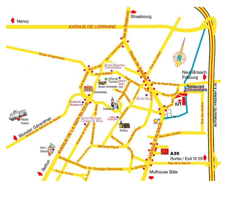 Colmar - Map